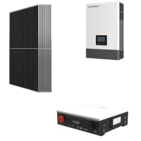 Kit OFF GRID Autoconsumo 3Kwp Pannello Solare 500Wp Inverter 6Kwh LUXPOWER con regolatore  + Batteria litio 5Kwh