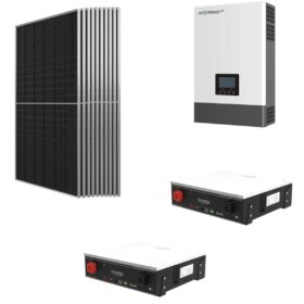 Kit OFF GRID Autoconsumo 5Kwp Pannello Solare 500Wp Inverter 6Kwh LUXPOWER con regolatore  + Batteria litio 10Kwh