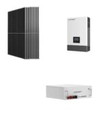 Kit Off grid autoconsumo 4,5Kwp Pannello Solare TONGWEI BIFACCIALE 450Wp Monocristallino Inverter Luxpower 6Kwh con regolatore + Batteria litio 5Kwh