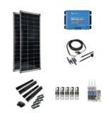 Kit Solare Isola 12V 400Wp Camper Nautica regolatore mppt Victron Pannello monocristallino