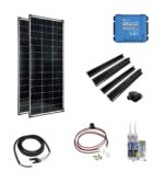 Kit Solare Isola 12V 300Wp Camper Nautica regolatore mppt Victron Energy smart solar 100/20 Pannello monocristallino