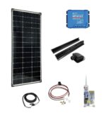 Kit Solare Isola 12V 150Wp Camper Nautica regolatore mppt Victron energy smartsolar 100/20 Pannello monocristallino