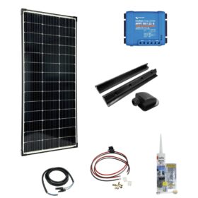 Kit Solare Isola 12V 150Wp Camper Nautica regolatore mppt Victron energy smartsolar 100/20 Pannello monocristallino