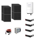 Kit OFF GRID / ON GRID CEI021  Autoconsumo 9,2Kwp Pannello Solare SUNERG 460Wp Inverter SOLIS 6Kwh con regolatore  + Batteria litio 20Kwh