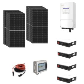 Kit OFF GRID / ON GRID CEI021  Autoconsumo 9,2Kwp Pannello Solare SUNERG 460Wp Inverter SOLIS 6Kwh con regolatore  + Batteria litio 20Kwh
