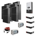 Kit OFF GRID/ ON GRID Autoconsumo 18Kwp Pannello Solare HYUNDAI 500Wp Inverter 12Kwh LUXPOWER con regolatore  + Batteria litio 20Kwh + QUADRO BYPASS RETE ISOLA