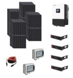 Kit OFF/ON GRID TRIFASE 14,4Kwp Pannello Solare QCELLS 450Wp Q.TRON S-G3R.12+/BFG 450WP Monocristallino bifacciale Inverter 10Kwh con regolatore 2 MPPT 4 ingressi luxpower  + Batteria litio 20Kwh