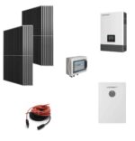 Kit Off grid autoconsumo 7Kwp Pannello Solare JINKO SOLAR 500Wp TIGER NEO Monocristallino Inverter 6Kwh regolatore 2 ingressi + Batteria litio 200Ah 10Kwh Luxpower