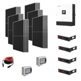 Kit OFF GRID Autoconsumo monofase 18Kwp Pannello Solare HYUNDAI 510Wp Inverter 14Kwh LUXPOWER con regolatore  + Batteria litio 20Kwh